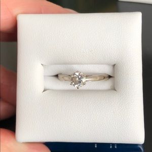 Diamond Engagement Ring and Wedding Band